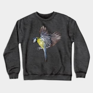 Aussie with Eurasien Blue Tit Crewneck Sweatshirt